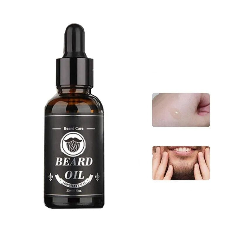 Kit de Crescimento e Cuidados com a Barba (8 itens)