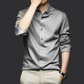 Camisa Social Masculina Seda Gelo