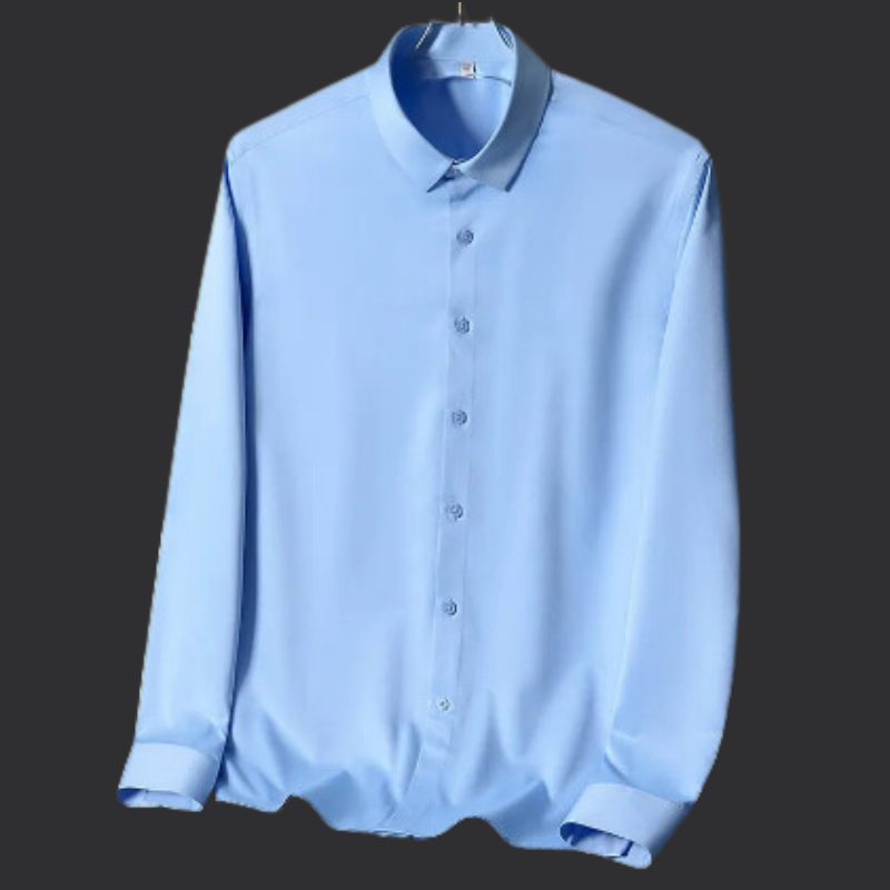 Camisa Social Masculina Seda Gelo