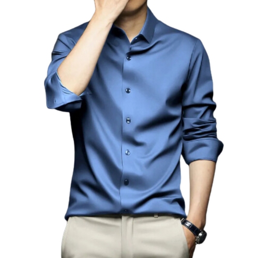 Camisa Social Seda Gelo