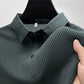 Camisa Polo Renda Seda Gelo